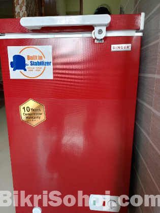 NEW 99 LTR SINGER Deep fridge, Red Colour